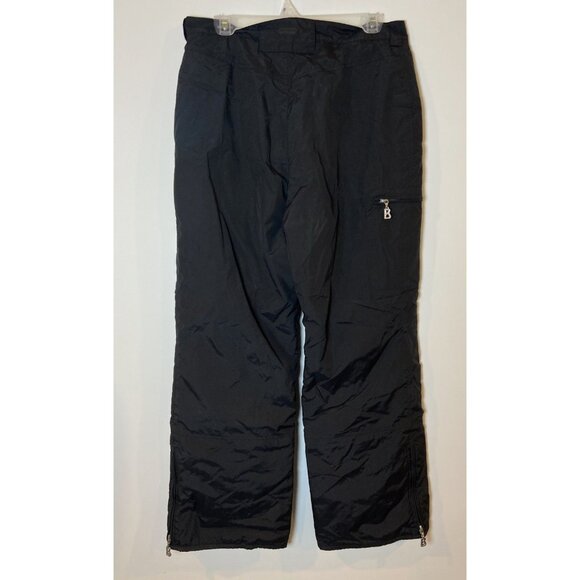Bogner Ski Snow Pants Straight Leg Made in USA Nylon Black Size 12 - Picture 3 of 5